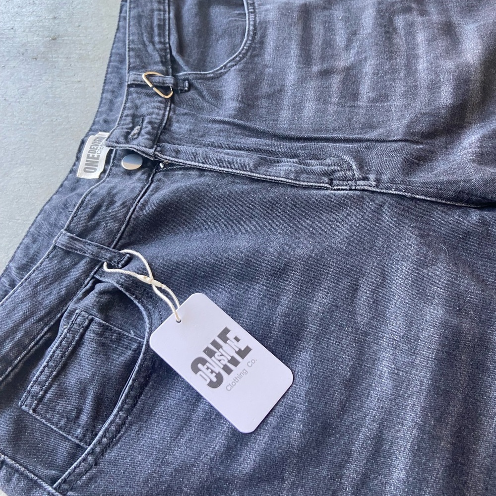 One devision baggy black jeans